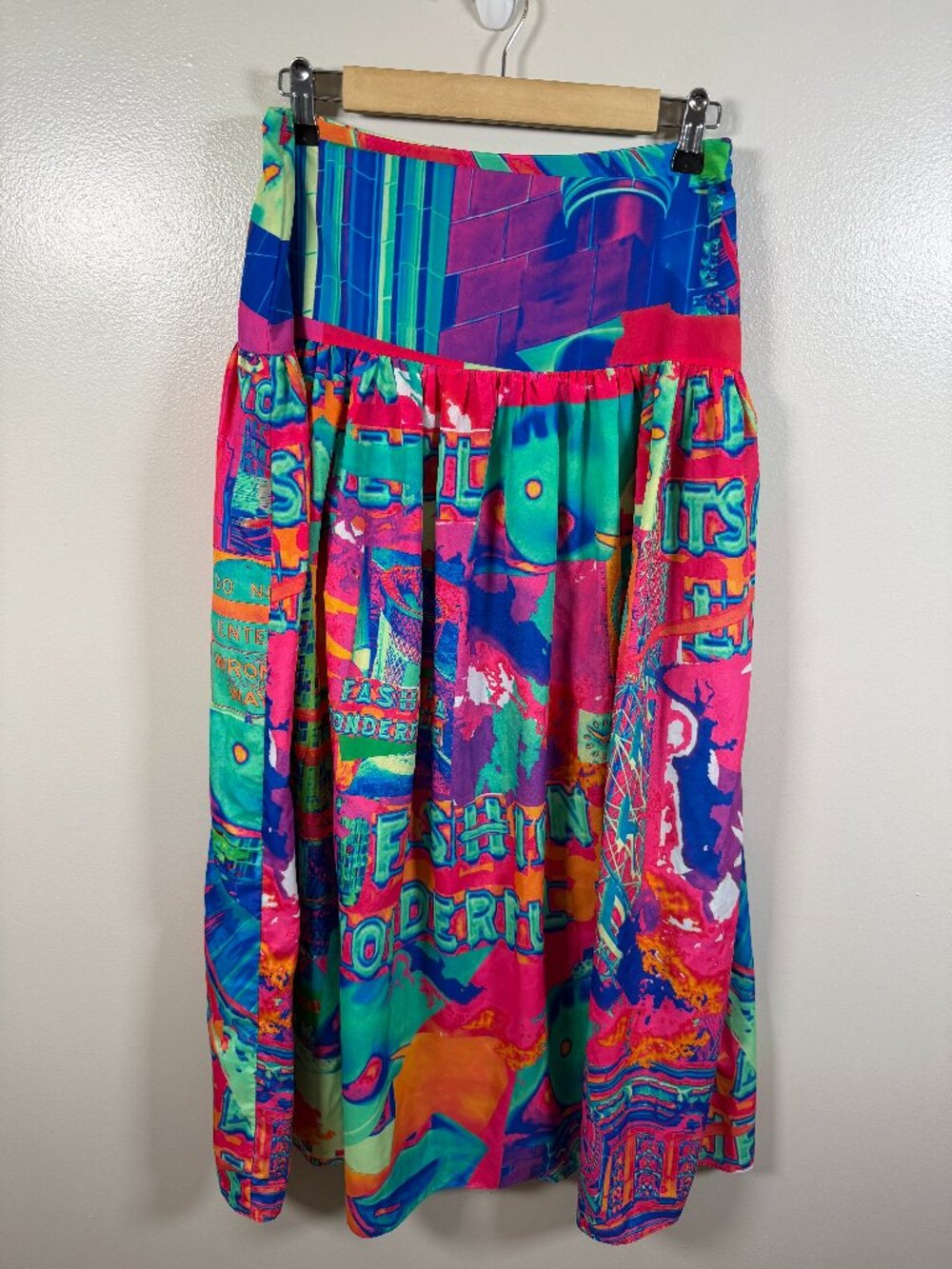 Chaouiche Flow Maxi Skirt Size Small City Centre Print Maximalist Dopamine Artsy
